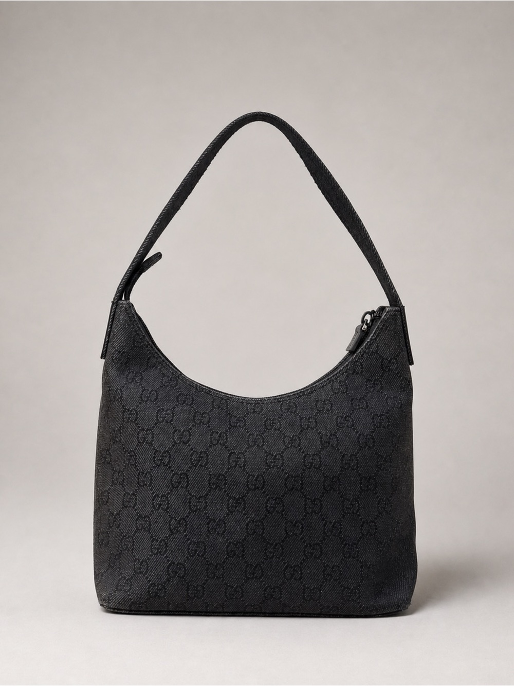 Gucci GG Denim Small Hobo + Fenim Open Toe Mule Set - Picture 4 of 16